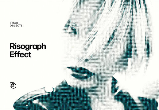 Engraving Photo Effect Mockup