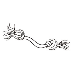 Rope chew pet toy doodle © Vexels