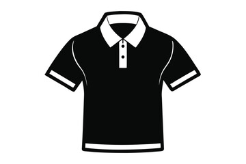 Naklejka premium polo shirt silhouette line art vector illustration