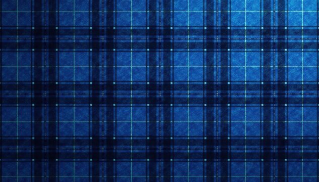 Classic blue plaid, fine lines, repeating pattern, royal, vector