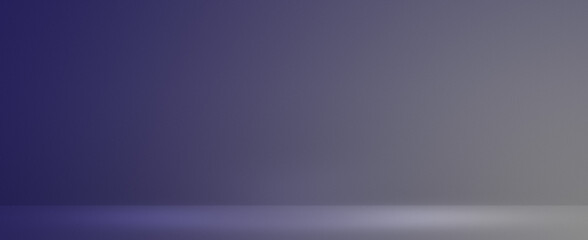 Obraz premium Blue horizontal stage background with glowing light