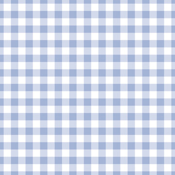 Soft blue gingham plaid seamless pattern with smooth tones, perfect for textile prints, wallpapers, packaging, and calm modern backgrounds.