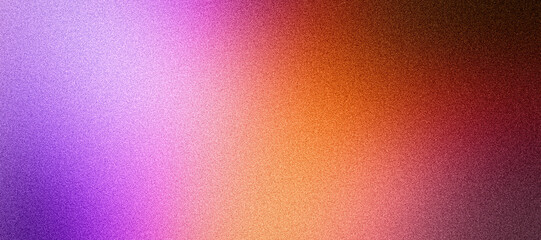 Purple orange red color gradient background, grain texture effect abstract noisy banner header, digital wallpaper or poster backdrop design