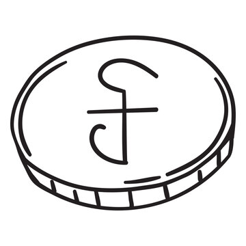 Riel currency coin stroke