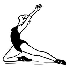 Ballet ballerina simple people © Vexels