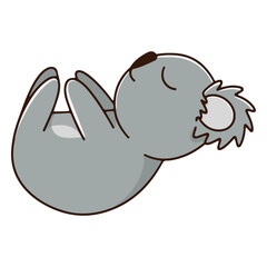 Yogui koala color stroke © Vexels