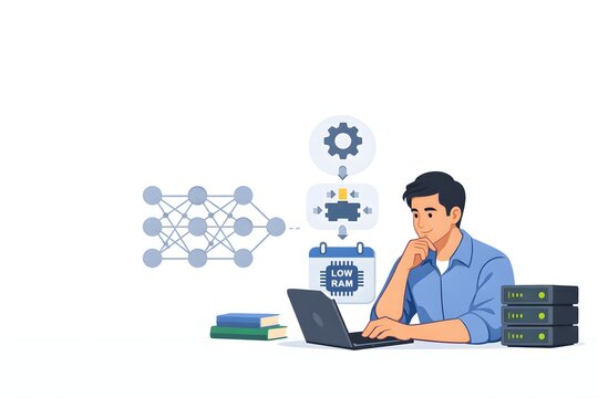 LoRA & QLoRA Fine-Tuning AI Art &mdash; Memory-Efficient LLM Training Visualization for ML Engineers