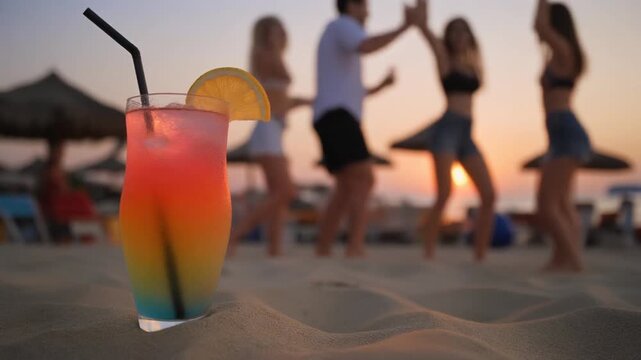 Cocktail Beachparty, Gl&uuml;ckliche Menschen 