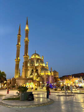 A view of Al Sahaba Mosque in Sharm El Sheikh, Egypt.