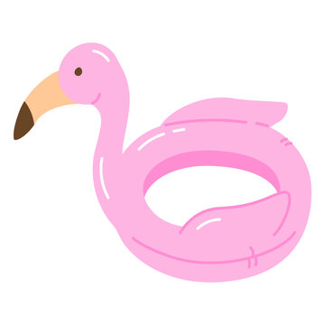 Pool float glossy flamingo