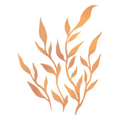 Ocean filled with strands of seaweed © Vexels