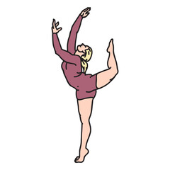 Talented ballet dancer © Vexels