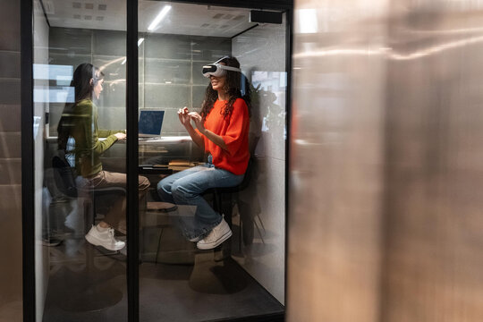 Collaborative innovation in a modern office setting