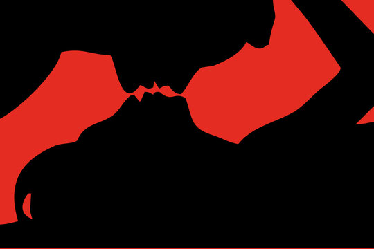 Beso con pasi&oacute;n