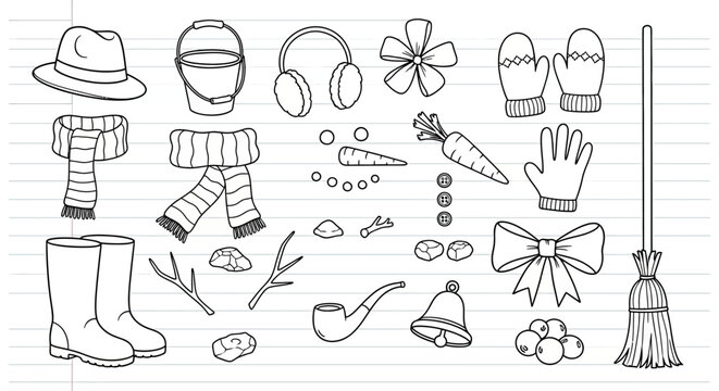 A collection of gardening tools and accessories arranged on a surface