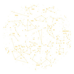 Southern constellations © Vexels