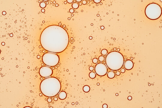 Vitamin C serum bubble swatch close-up
