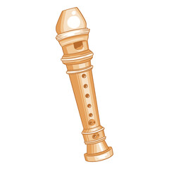 Wooden flute © Vexels