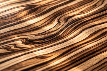 Naklejka premium Beautiful wood texture with unique wave patterns and colors