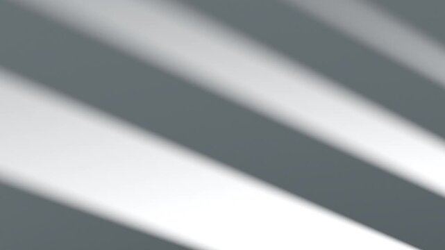 Abstract window lines shadow moving backdrop, looped animation, 3d rendering. Light shade silhouette overlay effect, blur background, 4k. Cycled move sunshade line blinds template.