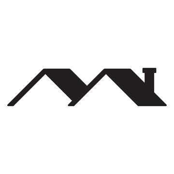 Black and white logo of a house