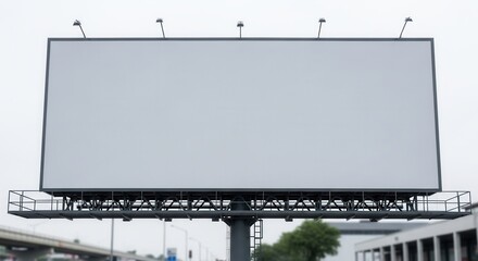 Obraz premium Blank Billboard Outdoor Advertising Space For Your Custom Message