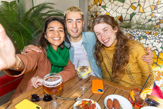 Friends enjoying quality time over tapas