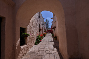 Fototapeta premium the Santa Catalina Monastery offer a timeless glimpse into Arequipa’s colonial soul. Founded in 1579, this 