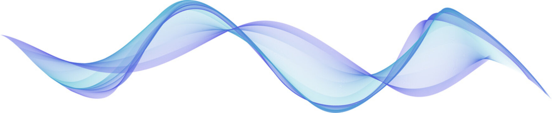 Abstract Blue Wave Light Overlay