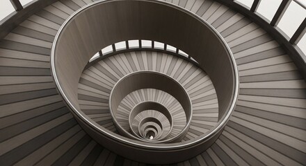 Obraz premium Spiral staircase architectural design