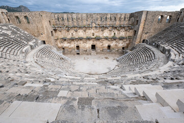 Naklejka premium Aspendos Ancient Roman Theatre in Antalya Turkey
