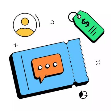 Support Ticket and Help Desk Service Animation