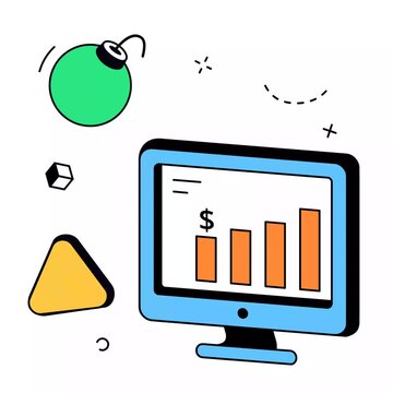 Financial Risk and Market Volatility Monitoring Animation