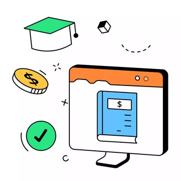 Online Education Funding and Student Loan Animation