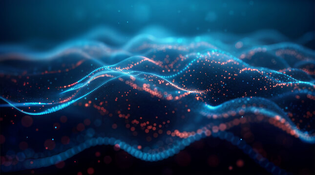 Dynamic and Mesmerizing Waves of Light Created in Abstract Form