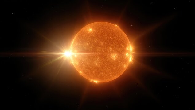 The Suns Fiery Embrace - A Stellar Display of Solar Activity.