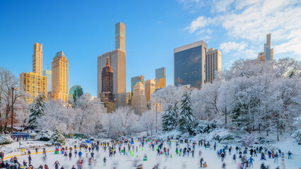 Skating in Central Park