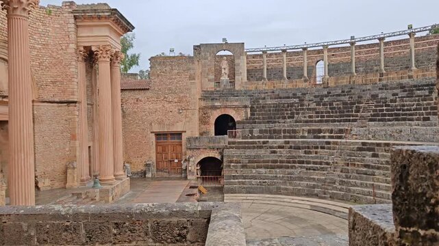 Ancient Roman Theatre of Calama in Guelma, Algeria - Well-Preserved Archaeological Heritage Site