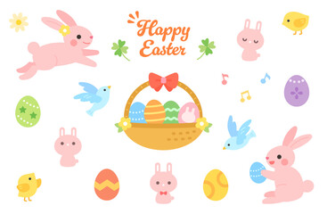 イースターのイラスト素材セット　かわいい © コン
