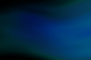 Obraz premium Abstract, moody background with horizontal wash of royal blue and navy light, heavy grainy texture, soft blurred gradient, subtle hints of dark teal or emerald green