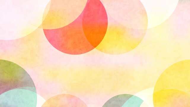 Abstract Colorful Overlapping Circles Background with Soft Texture