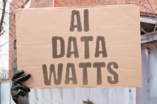 "AI Data Watts" Every AI query, inference call, and training run consumes real watts of energy drawn from an already strained power grid. AI. ENERGY. COMPUTE. LIMIT. POWER.
