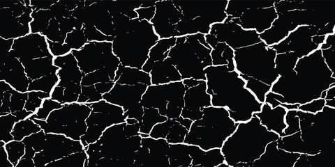 Obraz premium White vein seamless patterns of black marble texture dark background