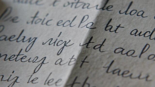 An older woman sits alone at a kitchen table reading a handwritten letter. She presses the letter to her chest and looks out the window at the garden.