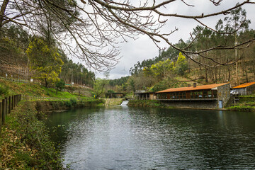 Obraz premium Scenic View of Louçainha Natural River Beach in Portugal