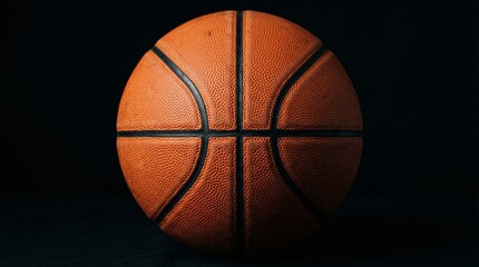 Obraz premium basketball on black background