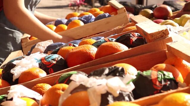 Naranjas en verduler&iacute;a