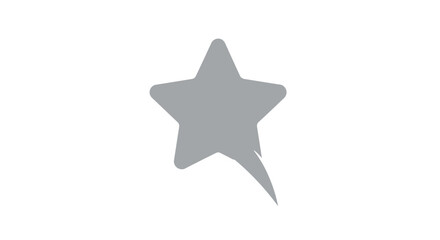 Obraz premium Gray star shape symbol icon.