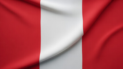 Obraz premium Elegant Peruvian flag dynamically waving graphic element for patriotic projects, celebrating Peruvian culture, national pride and independence day