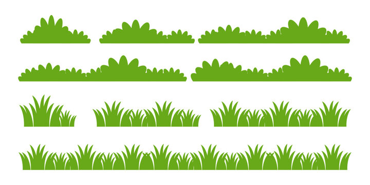 green grass illustration, sustainable grass nature, grass design in flat style	
